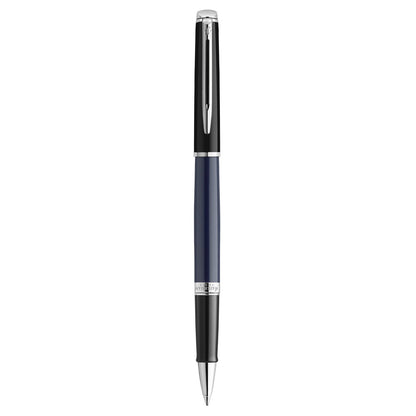 Waterman Hemisphere Colour Block Blue-Black Chrome Trim Roller Pen