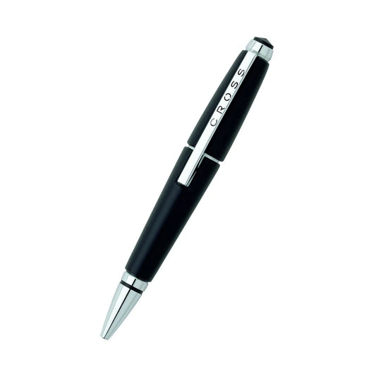 Cross 555-2 Edge Black Chrome Roller Pen Cross